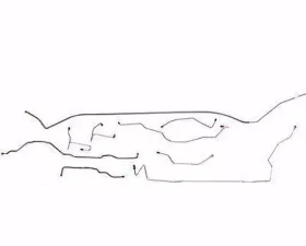 Fine Lines Complete Brake Line Kit For 99-04 Jeep Grand Cherokee Complete Steel