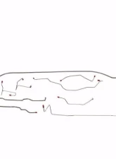 Fine Lines Complete Brake Line Kit For 99-04 Jeep Grand Cherokee Complete Stainless                                     - CBK0010SS - Image 2