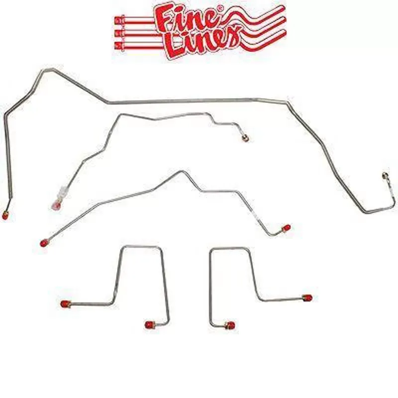 Fine Lines Complete Brake Line Kit For 98-99 Blazer Jimmy Bravada 4WD and 4-Door Complete Brake Set Stainless - CBK0013SS