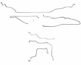 Fine Lines Complete Brake Line Kit For 96-99 Chevrolet Cavalier/Sunfire Complete Brake Set Steel