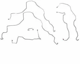 Fine Lines Complete Brake Line Kit For 99-03 Solara W/ABS 4 Wheel Disc V6 Complete Stainless