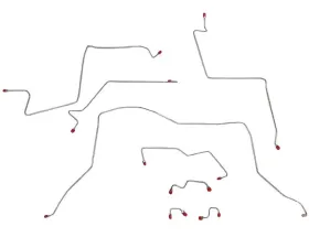 Fine Lines Complete Brake Line Kit For 95-97 Dodge Ram 3500 4WD AWABS Ext Cab/Long Bed Brake Lines Kit Steel