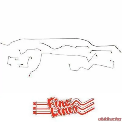 Fine Lines Complete Brake Line Kit For 95-96 Jeep Grand Cherokee All Models Complete Stainless - CBK0034SS