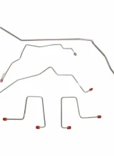 Fine Lines Complete Brake Line Kit For 00-05 GM S-Series Truck 4WD Ext Cab w/ ZR2 Package Complete Stainless                                     - CBK0039SS - Image 2
