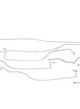 Fine Lines Complete Brake Line Kit For 05-07 Chevrolet/GMC 1500 4WD Ext Cab/Short Bed or Crew Cab/Short Bed Complete Stainless                                     - CBK0043SS - Image 2