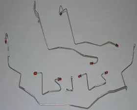 Fine Lines Complete Brake Line Kit For 98-01 Dodge Ram 2500 4WD RWABS Auto Ext Cab/Short Bed Drum Complete Steel