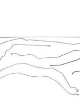Fine Lines Complete Brake Line Kit For 01-07 GM 3500 Ext Cab/Long Bed Dually Complete Steel                                     - CBK0053OM - Image 2
