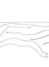 Fine Lines Complete Brake Line Kit For 01-07 GM 3500 Ext Cab/Long Bed Dually Complete Stainless                                     - CBK0053SS - Image 2