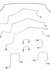 Fine Lines Complete Brake Line Kit For 01-02 Dodge Ram 2500 2WD AWABS Ext Cab/Short Bed Manual Disc Complete Stainless                                     - CBK0057SS - Image 2