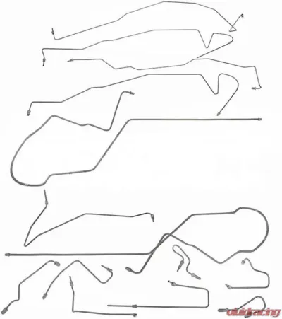 Fine Lines Complete Brake Line Kit For 00-07 Ford Taurus / Sable ABS with Rear Drum Complete Steel - CBK0060OM