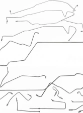 Fine Lines Complete Brake Line Kit For 00-07 Ford Taurus / Sable ABS with Rear Drum Complete Stainless                                     - CBK0060SS - Image 2