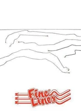 Fine Lines Complete Brake Line Kit For 01-07 GM 2500HD/3500 6.6L or 8.1 Liter Crew Cab/Short Bed non Dually Complete Stainless                                     - CBK0073SS - Image 2