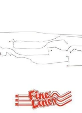 Fine Lines Complete Brake Line Kit For 05-07 GM 1500 Truck 4WD Reg Cab/Long Bed Complete Steel                                     - CBK0076OM - Image 2