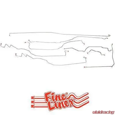 Fine Lines Complete Brake Line Kit For 05-07 GM 1500 Truck 4WD Reg Cab/Long Bed Complete Steel - CBK0076OM