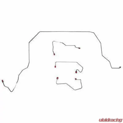 Fine Lines Complete Brake Line Kit For 01-05 Ford Ranger 4WD AWABS Ext Cab Complete Steel - CBK0077OM