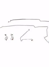 Fine Lines Complete Brake Line Kit For 87-93 Ford Mustang V8 w/o Sub Frame Connectors Complete Brake Line Steel                                     - CBK0081OM - Image 2