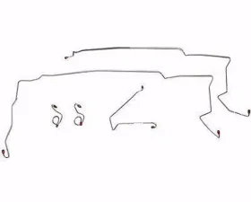 Fine Lines Complete Brake Line Kit For 87-93 Ford Mustang V8 w/o Sub Frame Connectors Complete Brake Line Stainless