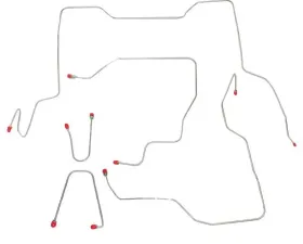 Fine Lines Complete Brake Line Kit For 95-00 GM K2500/ K3500 Ext Cab/Short Bed Complete Steel