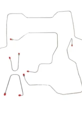 Fine Lines Complete Brake Line Kit For 95-00 GM K2500/ K3500 Ext Cab/Short Bed Complete Steel                                     - CBK0083OM - Image 2