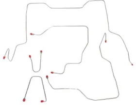 Fine Lines Complete Brake Line Kit For 02-04 Ford F-250 Super Duty/F350 Super Duty Crew Cab / Short Bed Complete Steel