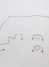 Fine Lines Complete Brake Line Kit For 03-05 Dodge Neon SRT-4 Complete Brake Set Steel                                     - CBK0090OM - Image 2