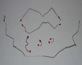 Fine Lines Complete Brake Line Kit For 95-97 Dodge Ram 1500 4WD RWABS Ext Cab/Short Bed Complete Stainless