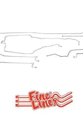 Fine Lines Complete Brake Line Kit For 99-02 GM 1500 Truck 4WD Reg Cab/Long Bed Complete Steel                                     - CBK0098OM - Image 2