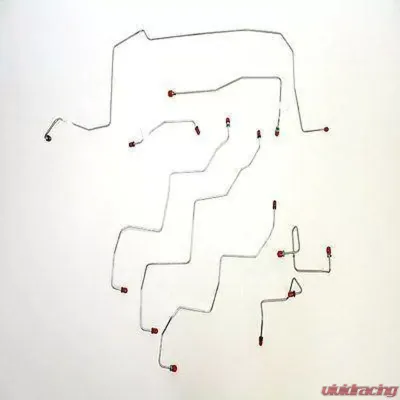 Fine Lines Complete Brake Line Kit For 98-01 Ford Explorer 5.0L Complete Stainless - CBK0100SS