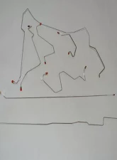 Fine Lines Complete Brake Line Kit For 06-08 Dodge Ram 1500 4WD RWABS Reg Cab/Short Bed Complete Steel                                     - CBK0102OM - Image 2