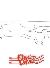Fine Lines Complete Brake Line Kit For 03-04 GM 1500 Truck 4WD Reg Cab/Short Bed Complete Steel                                     - CBK0103OM - Image 2
