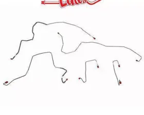 Fine Lines Complete Brake Line Kit For 05-07 Ford F-250 Super Duty 4WD AWABS Ext Cab/Long Bed Complete Steel