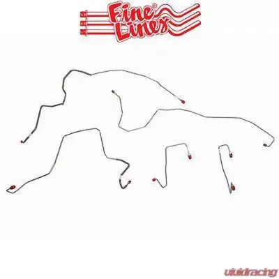 Fine Lines Complete Brake Line Kit For 05-07 Ford F-250 Super Duty 4WD AWABS Ext Cab/Long Bed Complete Stainless - CBK0105SS