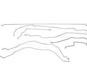 Fine Lines Complete Brake Line Kit For 01-07 GM 2500HD 6.0 V8 Ext Cab/Short Bed Complete Stainless