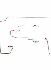Fine Lines Complete Brake Line Kit For 00-07 Ford Focus AWABS Traction Control Complete Stainless                                     - CBK0108SS - Image 2