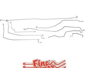 Fine Lines Complete Brake Line Kit For 99-02 GM 1500 2WD Reg Cab/Long Bed Complete Stainless