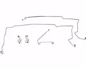 Fine Lines Complete Brake Line Kit For 87-93 Ford Mustang w/ Complete Subframe Connectors Complete Stainless