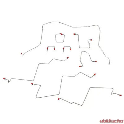 Fine Lines Complete Brake Line Kit For 01-02 Ram 3500 4 WD Rear ABS Quad Cab Long Bed Stainless - CBK0145SS