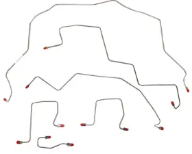 Fine Lines Complete Brake Line Kit For 98-01 RAM 2500 Man 4WD Rear ABS Ext Cab Long Bed Stainless