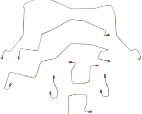 Fine Lines Complete Brake Line Kit For 1998-01 RAM 1500 4WD Rear ABS Quad Cab Short Bed Stainless