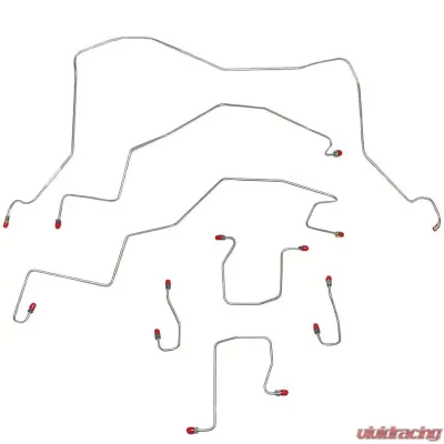 Fine Lines Complete Brake Line Kit For 1998-01 RAM 1500 4WD Rear ABS Quad Cab Short Bed Stainless - CBK0151SS