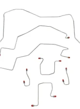 Fine Lines Complete Brake Line Kit For 95-97 Ram 3500 2WD All ABS Ext Cab w/ Long Bed Complete Stainless                                     - CBK0164SS - Image 2