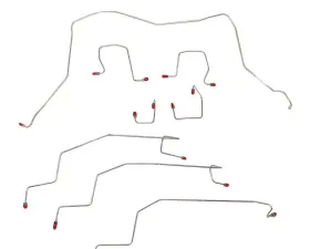 Fine Lines Complete Brake Line Kit For 98-01 Ram 2500 Auto 4WD AWABS Ext Cab/Short Bed Steel