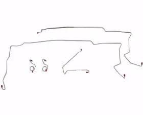 Fine Lines Complete Brake Line Kit For 84-86 Mustang SVO W/Subframe Connectors Complete Steel