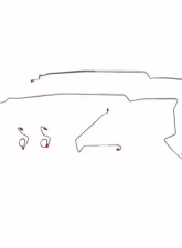 Fine Lines Complete Brake Line Kit For 84-86 Mustang SVO W/Subframe Connectors Complete Steel                                     - CBK0180OM - Image 2