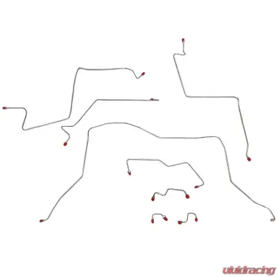 Fine Lines Complete Brake Line Kit For 02-05 Dodge Ram 1500 2WD AWABS Ext Cab / Short Bed Complete Stainless - CBK0183SS