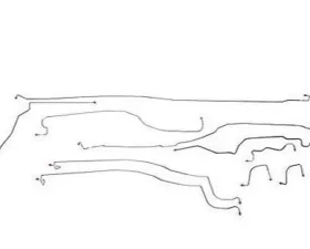 Fine Lines Complete Brake Line Kit For 03-04 GM 1500 Truck 4WD Reg Cab/Short Bed Complete Stainless