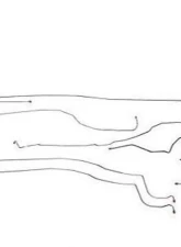 Fine Lines Complete Brake Line Kit For 03-04 GM 1500 Truck 4WD Reg Cab/Short Bed Complete Stainless                                     - CBK0200SS - Image 2