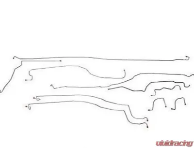 Fine Lines Complete Brake Line Kit For 03-04 GM 1500 Truck 4WD Reg Cab/Short Bed Complete Stainless - CBK0200SS