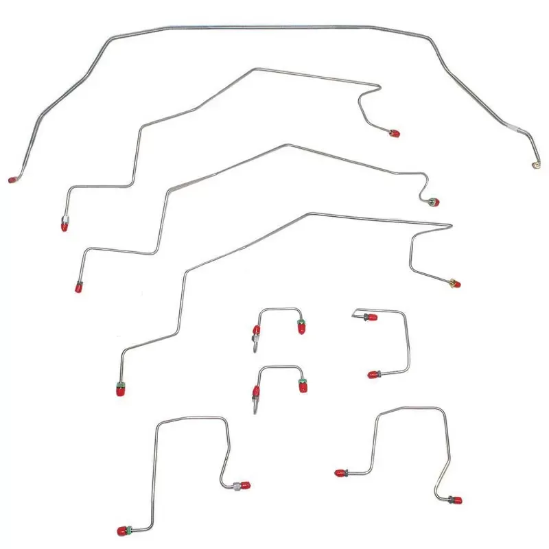 Fine Lines Complete Brake Line Kit For 98-01 Dodge Ram 1500 4WD RWABS Quad Cab/ Short Bed Complete Stainless - CBK0206SS