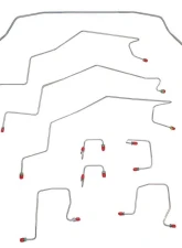 Fine Lines Complete Brake Line Kit For 98-01 Dodge Ram 1500 4WD RWABS Quad Cab/ Short Bed Complete Stainless                                     - CBK0206SS - Image 2